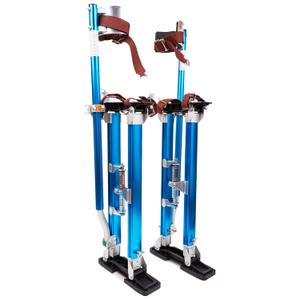 Painting Drywall Stilts,Adjustable Aluminum Tool Stilt for Plastering,18" - 30" Sheetrock Stilts,Professional Drywall Stilts, Blue