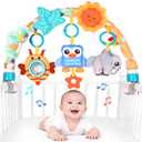 Crib Mobiles Bassinet Stroller Toy for Baby, Car Seat Toys Hanging for Babies, Baby Arch Arm Bar for Infants 0-6 6-12 Months, Nursery Portable Mobile Hanger Pack and Play Boys Girls Clip On