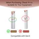 8 Pack Replacement Heads Generation 3 Compatible with Flawless Facial Hair Remover,Replacement Blades Heads Compatible with Flawless Gen 3
