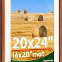 20x24 Picture Frame, Distressed Farmhouse Wood Texture Frame