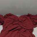 VOUIAO Women Plus Size Bridesmaid Dresses Sequin Summer Maxi Dress A Line Wedding Guest Prom Evening Party Cocktail Gown, 3XL, #1 Burgundy