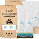 NonScents Shoe Deodorizer 2-Pack (4 Count) - Odor Eliminator, Air Freshener, Smell Absorber, Scent Remover for Shoes, Gym Bags, Soccer Cleats, Closets, Pet Area, Reusable - Shoe Deodorant