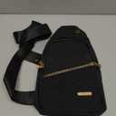 Small Sling Backpack for Women, Chest Bag Daypack Crossbody for Travel Sport Running Hiking Black