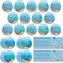 2 x Funrous 24 Sets DIY Craft Kits Make Your Own Summer Activity Art - Sea Animals Stickers Crafts for Beach Ocean Animals Birthday Gift Home Activities Camp Party Supplies