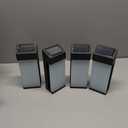 Solar Yard 4-Pack Outdoor Wall Lights, Light Fixture, LED Exterior Lighting fixtures for Outside, Front Porch Lights, Waterproof Wall Sconce Lantern Lamp for House, Patio, Doorway, Entryway, Square