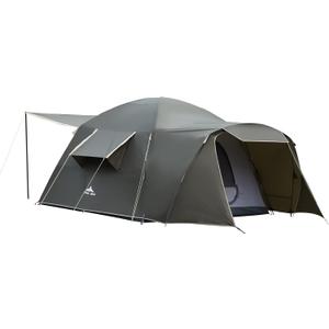 Three Bears Family Camping Tent - 6-Person Spacious Design, 3000mm Waterproof, Suitable for Road Trips/Backyards/Extended Camping Adventures in All Scenarios (Dark Green) Three Bears Family Camping Tent - 6-Person Spacious Design, 3000mm Waterproof, Suitable for Road Trips/Backyards/Extended Camping Adventures in All Scenarios (Dark Green)