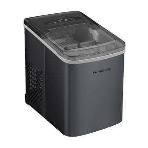 Frigidaire Countertop Portable, 26 lb per Day Bullet Ice Maker Machine (Black Stainless Steel)
