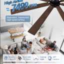 Fanbulous 72 Inch Ceiling Fans with Lights DC Motor, Remote & APP Control
