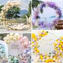 Wokceer Round Backdrop Stand 5FT Circle Balloon Arch Frame Circle Backdrop Stand Gold Round Arch for Wedding Birthday Party Bridal Shower Anniversary Event Ceremony Decoration