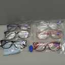 CCVOO 6 Pack Blue Light Blocking Reading Glasses, Anti Headache/Glare/Eye Strain Readers Computer Eyeglasses Women/Men (6 Pack Mix,3.00)