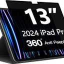 360° Privacy Screen Protector for iPad Pro 13 inch M5/M4 8th/7th Generation, iPad Pro 13 Inch 2025/2024 Privacy Filter Screen Protector Anti Blue Light Anti-Spy