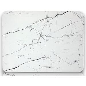 Stone Dish Drying Mats for Kitchen Counter (16x12In), Quick Dry Dish Drying Mat with Anti-Slip Pad, Absorbent Stone Dish Drying Mat, Match Any Countertop, White marble style, BPA Free, Designed in USA