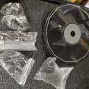 Solar Fountain Glass Panel with 2200 mah Battery, 3.5W Floating Solar Water Fountain with 4 Fixed Rods, Solar Fountain Pump for Bird Bath, Garden, Pond, Pool, Outdoor-Colorful Lights