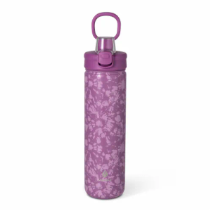 Manna™ Push™ Stainless Steel Bottle - Purple, 26 oz 