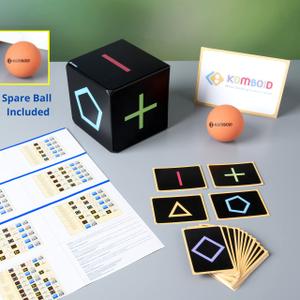 KOMBOID Ball Bouncing Skill Game for Teenagers and Adults. 12+ Years Old. Cube X 1, Single Cube, 2 Balls