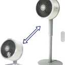 Shark FlexBreeze Pedestal & Tabletop Fan, Indoor & Outdoor, Portable, Oscillating Fan with Remote, Quiet, Powerful, Corded & Cordless, White