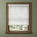 Lumino 2" Faux Wood Blinds - Textured Slat, 32" W x 36" L White