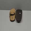 KIDMI Unisex Vegan Suede Clogs Leather Mules Womens Mens Cork Footbed Potato Shoes with Arch Support (7.5-8 Women/6-6.5 Men)