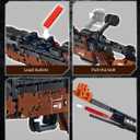 Nueris 1:1 98K Building Blocks Sets - 1206 PCS Model Collection Toy Building Bricks Set - Simulation Militarily Toy Lovers for Kids and Adults Gift