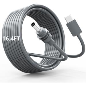 Starlink Mini USB C to DC Power Cable, 16.4FT/5M Starlink Mini Cable USB Type-C Input to DC Cord, Work with 100W+ PD Source Power Bank 20V PD Charger, Waterproof Accessories