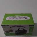 Bubble Machine Durable Automatic Bubble Blower, 18000+ Big Bubbles Per Minute Bubbles for Kids Toddlers Bubble Maker Operated by Plugin or Batteries Bubble Toys for Indoor Outdoor Birthday Party (Black)