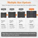 Lifewit Silverware Drawer Organizer, Expandable Utensil Tray for Kitchen, BPA Free Flatware and Cutlery Holder, Adjustable Plastic Storage for Spoons Forks Knives, 15- 27 x 18.5", Black