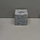 PEMAR Handcrafted Wooden Tissue Box Cover for Small Cube Tissue Boxes Only (Max Inner Size 4.7)  Mother of Pearl Inlay Decorative Tissue Holder for Bathroom, Living Room & Office (Blue)