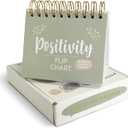 Positivity Motivational Weekly Calendar, Inspirational Gifts for Women, Daily Flip Desk Inspirational Quotes to Brigthen Your Day, Desk Decor Office Gift for Coworkers, Teacher Appreciation Gifts, Green