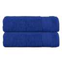 Elegant Comfort Three Line Popcorn Towel Set for Bathroom 27 x 54 inches, Premium Hotel Quality 2-Pack Bath Towels, 100% Turkish Cotton, Soft and Durable, Quick Dry and Highly Absorbent, Cobalt Blue