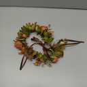 Orange Flower Crown Headband - Artificial Brown Rose Floral Headpiece Fairy Woodland Flower Hair Accessories for Women Girls Maternity Birthday Renaissance Cosplay Photo Shoot (Coffee)