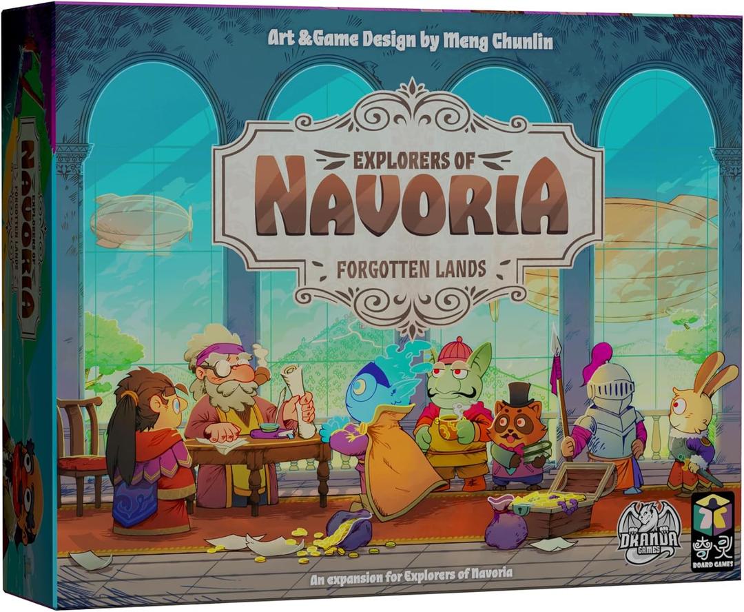 Explorers of Navoria Forgotten Lands Expansion - Asymmetrical Powers, Solo Campaign, and New Content