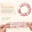 Yanibest Satin Scrunchies for Women, Hair Ties No Damage for Girls, Silk Ponytail Holders 6pcs Headwear