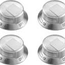 atgestore KIP 5E03 318569904 Stove Knob Replacement for Electrolux Gas Stove Parts Cooktop Knobs EW30GC55GS1 EW30GC60P Electrolux Gas Range Parts Stove Top Burner Knobs 4 Pcs