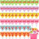 60 Pcs Valentine's Day Balloons 4 Inch Heart Balloons, Multicolor Self Inflating Balloon and Balloon Sticks with Bow Clips, Foil Mini Balloon on a Stick for Happy Valentines Day Wedding Anniversary