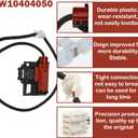 2 x W10404050 Washer Lid Lock Latch Switch W10238287 Assembly with W10240513 Strike Compatible with Whirl.pool, May.tag, Ken.more Washer Replaces 1938607, W10744659, AP5263307