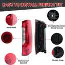 Tail Light Compatible with 2019-2026 Mercedes Sprinter and Freightliner Sprinter with Bulbs and Harness(Right Passenger Side)