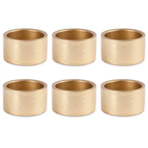 DII Basic Napkin Ring Collection Decorative, Gold, One Size, 6 Count