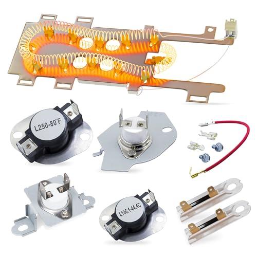 Dryer Heating Element Replace For Maytag Bravos by Canamax 400 2000 3000 5000 9000 Series MEDE500VW1 MEDE300VW1 MEDB850WQ0 MEDB400VQ0 MED3500FW0 MEDB800VQ0 MED7000XG0 MEDB725BW0 MEDB200VQ0 Thermostat