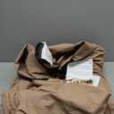 ULTCOVER Rectangular Patio Heavy Duty Table Cover - 600D Tough Canvas Waterproof Outdoor Dining Table and Chairs General Purpose Furniture Cover Size 76L x 54W x 28H inch (Brown)