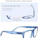 Large Reading Glasses Mens Oversized Wide Readers +2.50 Lightweight Square Magnifying Cheaters for Men W/Big Head 2 Pack