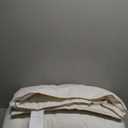 Vexino Down Comforter King Size  All Season Medium Weight Fluffy White Duvet Insert, Warm Feather Bedding, Soft 100% Cotton Cover, 106x90 in (White Dark Gold Piping)