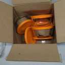 Pyrex (6 7200 2 Cup Glass Dishes & (6) 7200-PC 2 Cup Orange Lids - Made in the USA