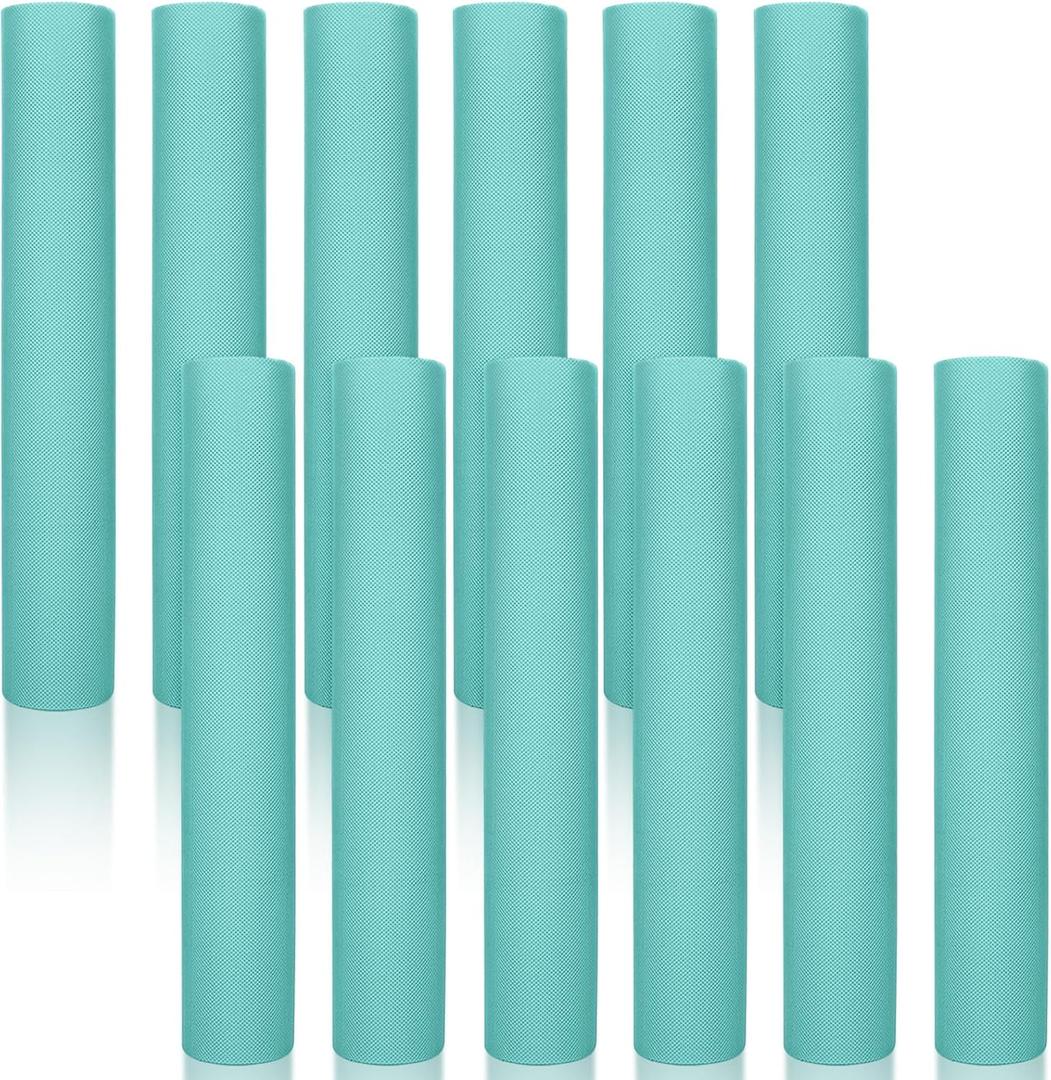 Timgle 12 Pack 68" x 24" Yoga Mat Bulk, 4mm Thick Extra Long Sports Mat Anti Slip Tear Resistant Yoga Exercise Set for Fitness Stretching Home Workout Gym and Studio(Teal)