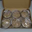Hamburger Bun Rings, Burger Mold, 4.2 inch Large Ring Molds for Cooking, Set of 6, Nonstick, Made of Food Grade 304 Stainless Steel, Cooking Rings for Fried Eggs, Crumpets, Pancakes, Muffins and More