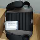 Chicco GoFit Backless Booster Car Seat Without Latch Attachment, Travel Booster Seat for Car, Portable Car Booster Seat for Children 40-110 lbs., Shark/Black/Grey