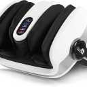 Cloud Massage Shiatsu Foot Massager with Heat - Feet Massager for Relaxation, Plantar Fasciitis Relief, Neuropathy, Circulation, and Heat Therapy - FSA/HSA Eligible (White - No Remote)