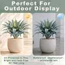 Artificial Agave Plant,30in Faux Plants Outdoor Decor,UV Resistant Large Potted Greenery,Realistic Plastic Succulents Perfect for Front Porch, Patio, Indoor Outdoor Home, Office Decor