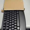 Wireless Keyboard, 2.4G Full-Sized Ergonomic Wireless Computer Keyboard with Wrist Rest for Windows, Mac OS Laptop/PC/Desktop/Notebook(Black)