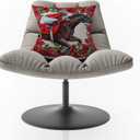 Linen Kentucky Pillow Covers 18x18 Set of 4 Run for The Roses Pillow Case Horse Race Decorations Horseshoe Horse Game Bed Couch Sofa Pillow Car Chair Pillow
