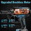 SPICIMOMO 1/2 inch Cordless Impact Wrench - 1200N.m High Torque Heavy Duty Impact Gun with 2x 4.0Ah Batteries, 21V Powerful Impact Driver/Drill for Tough Auto Repair and Construction Tasks